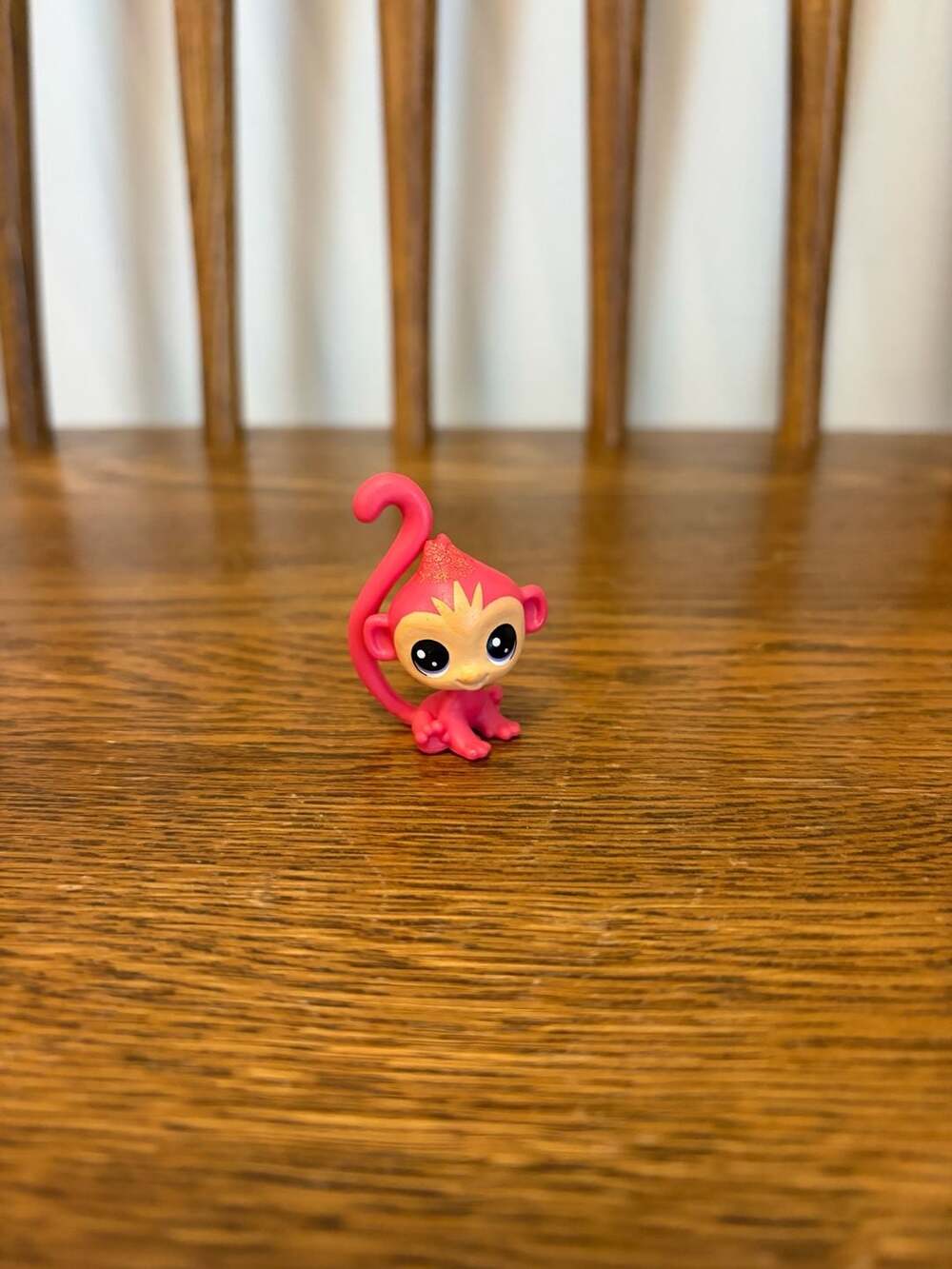 Littlest Pet Shop Pink Monkey Figurine Sparkle Head